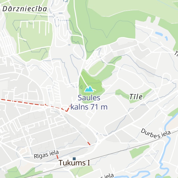 Map of Saules kalns