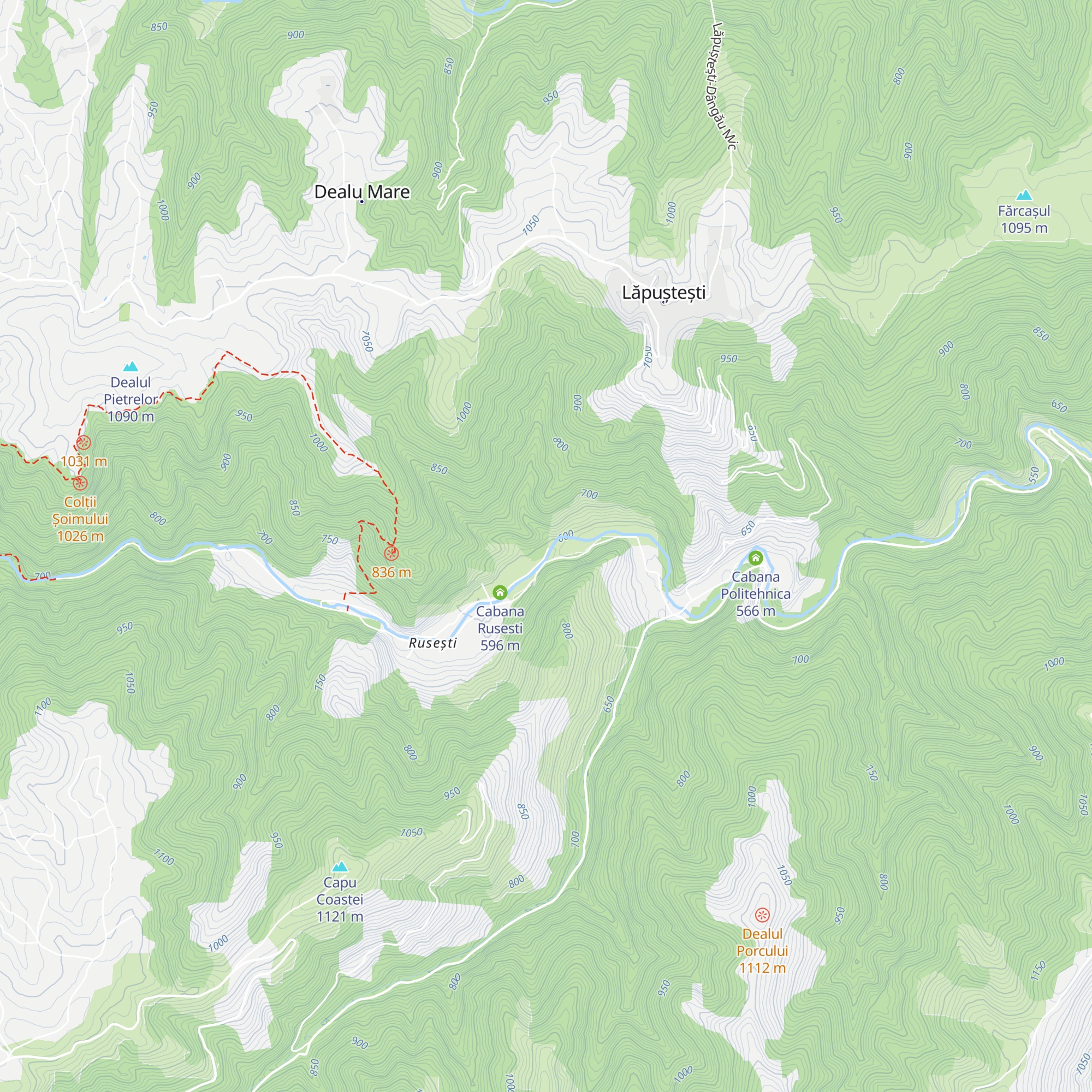 Cabana Pârâul Casei map