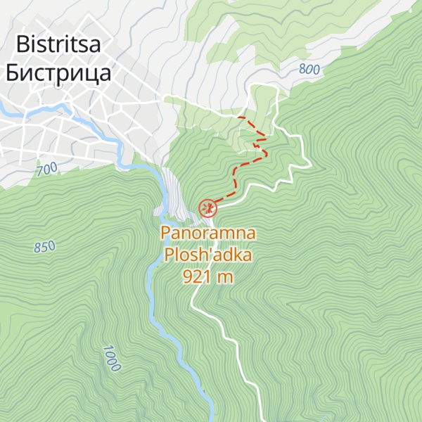 Map of Panoramna Plosh'adka „Sofradzhik“