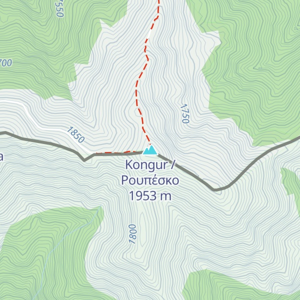 Map of Kongur / Ρουπέσκο