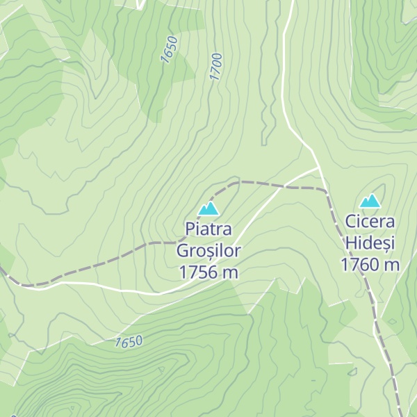 Map of Piatra Groșilor