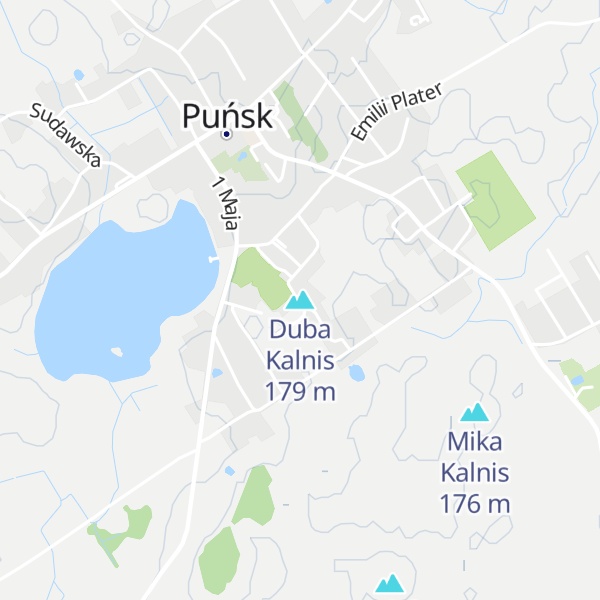 Map of Duba Kalnis