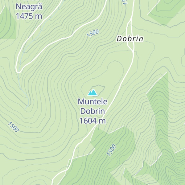 Map of Muntele Dobrin