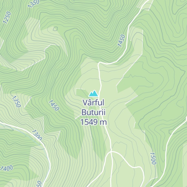Map of Vârful Buturii