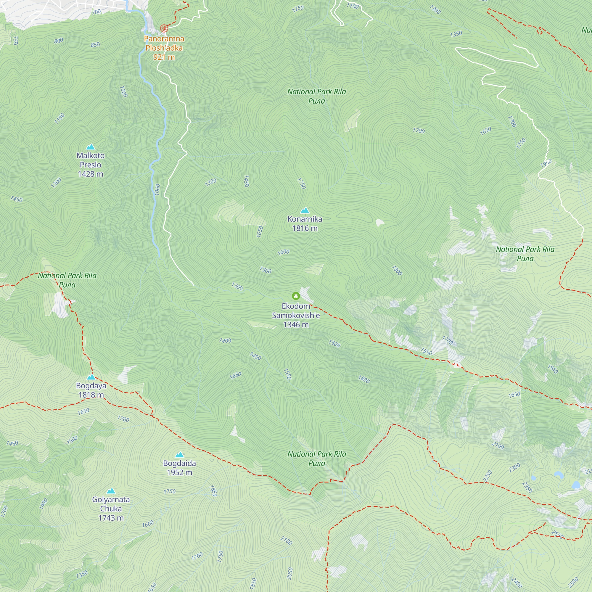 Ekodom Samokovish'e map