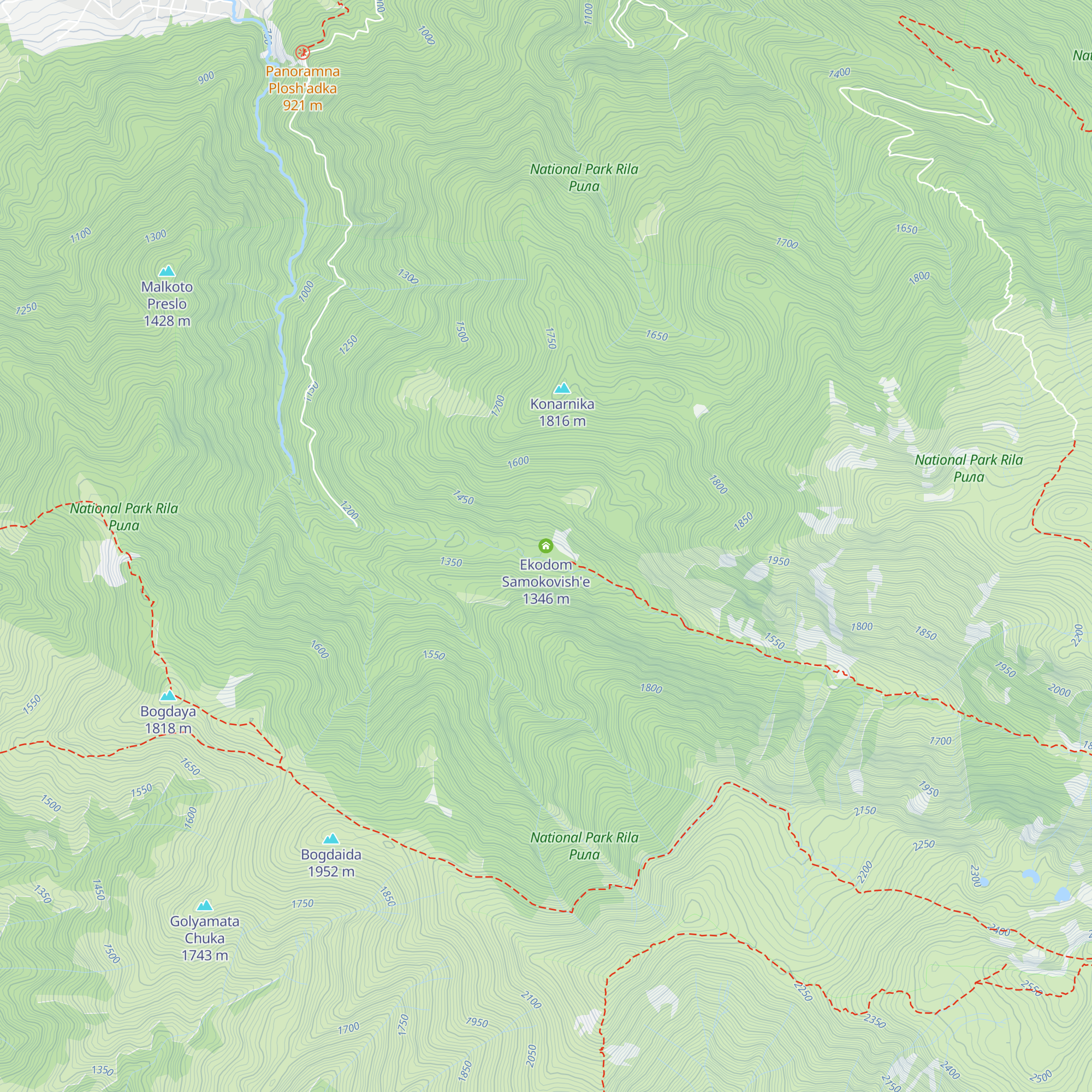 Ekodom Samokovish'e map