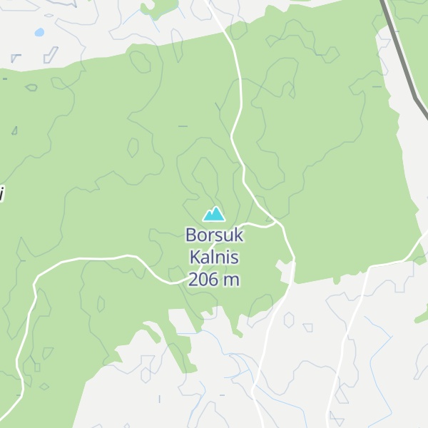 Map of Borsuk Kalnis