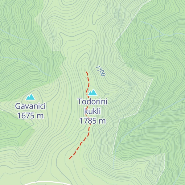 Map of Todorini kukli