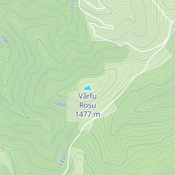 Map of Vârfu Roșu