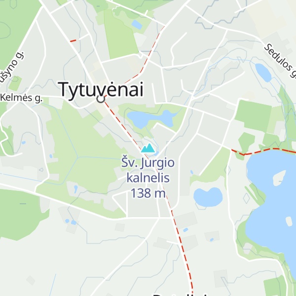 Map of Šv. Jurgio kalnelis