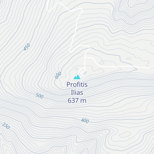 Map of Profitis Ilias