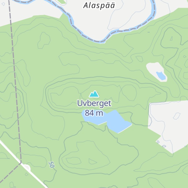 Map of Uvberget