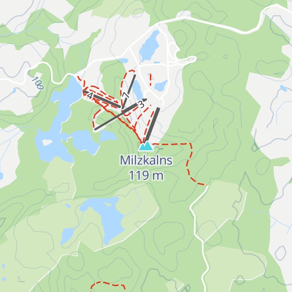 Map of Milzkalns
