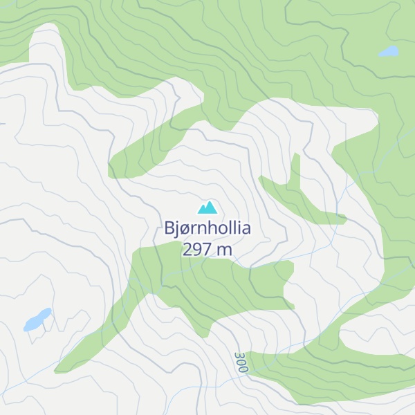 Map of Bjørnhollia