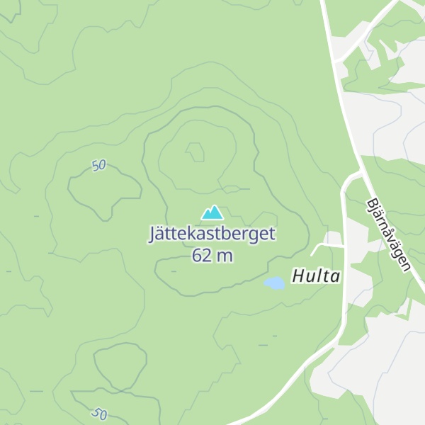 Map of Jättekastberget