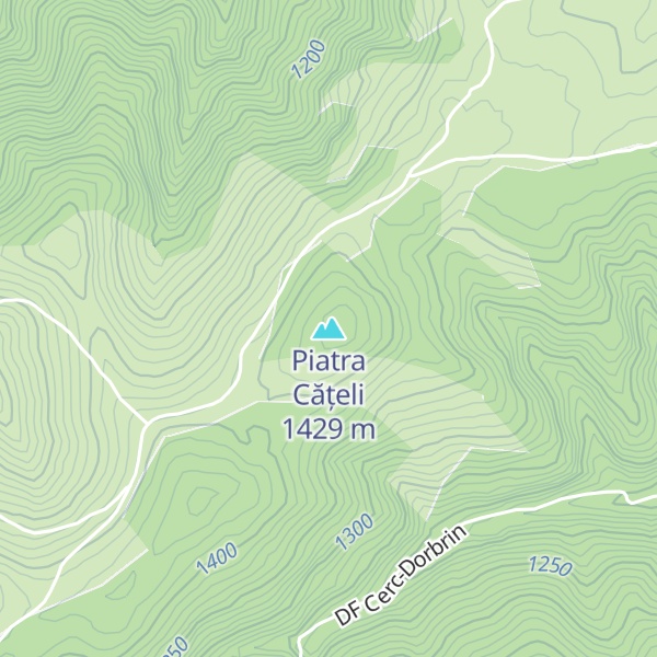 Map of Piatra Cățeli