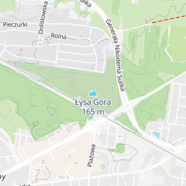 Map of Łysa Góra