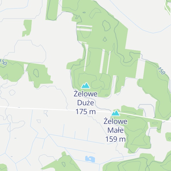 Map of Żelowe Duże