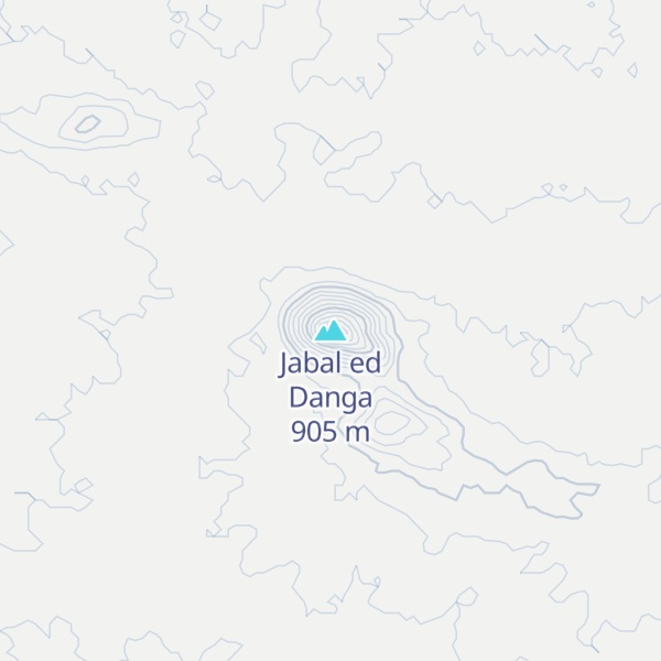 Map of Jabal ed Danga