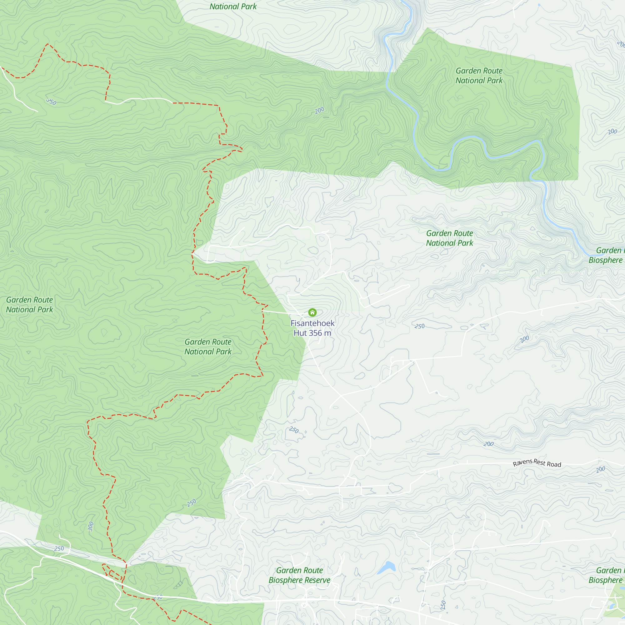 Fisantehoek Hut map