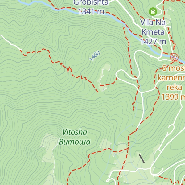 Map of Pochiven Dom Zdravec