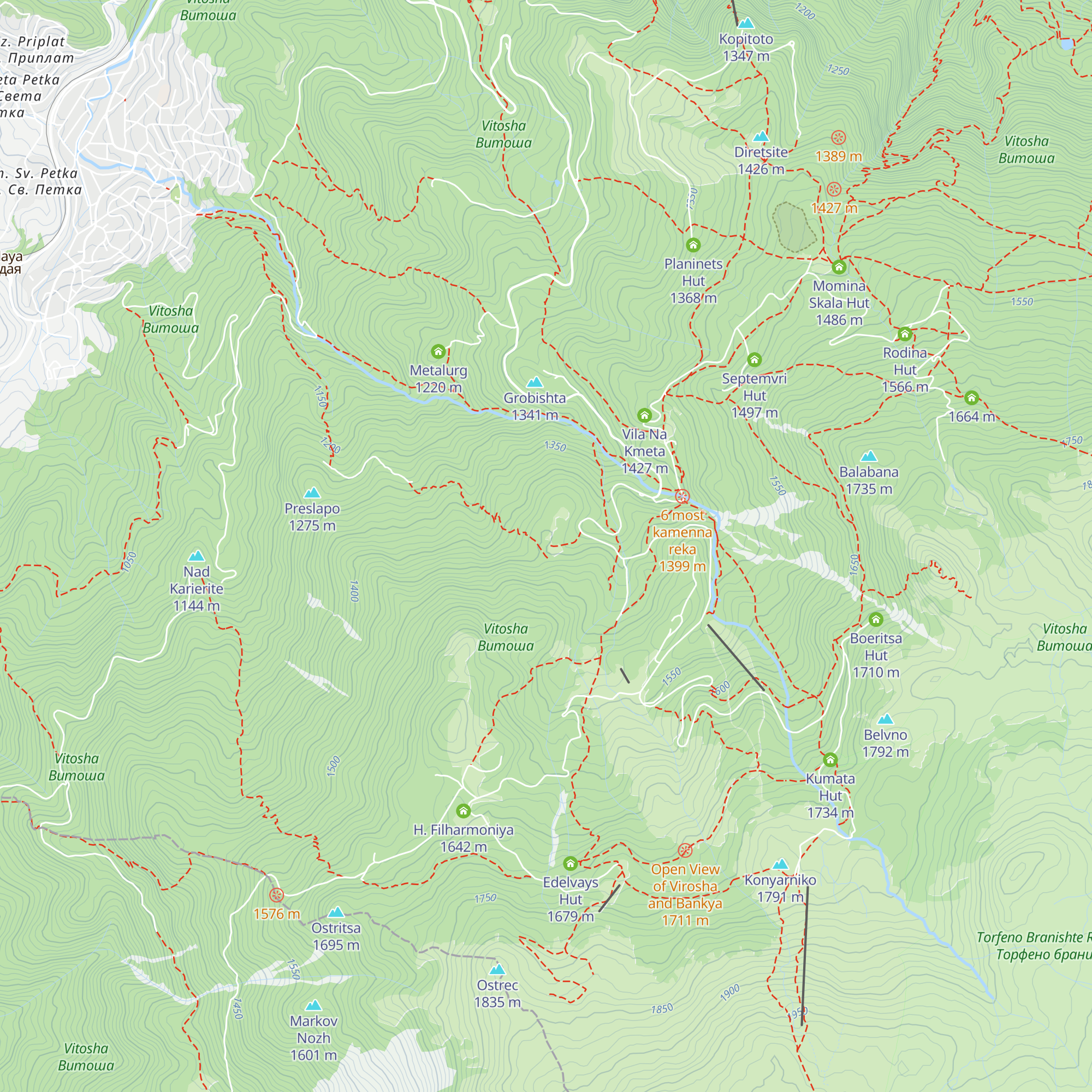 Chalet Red Riding Hut map