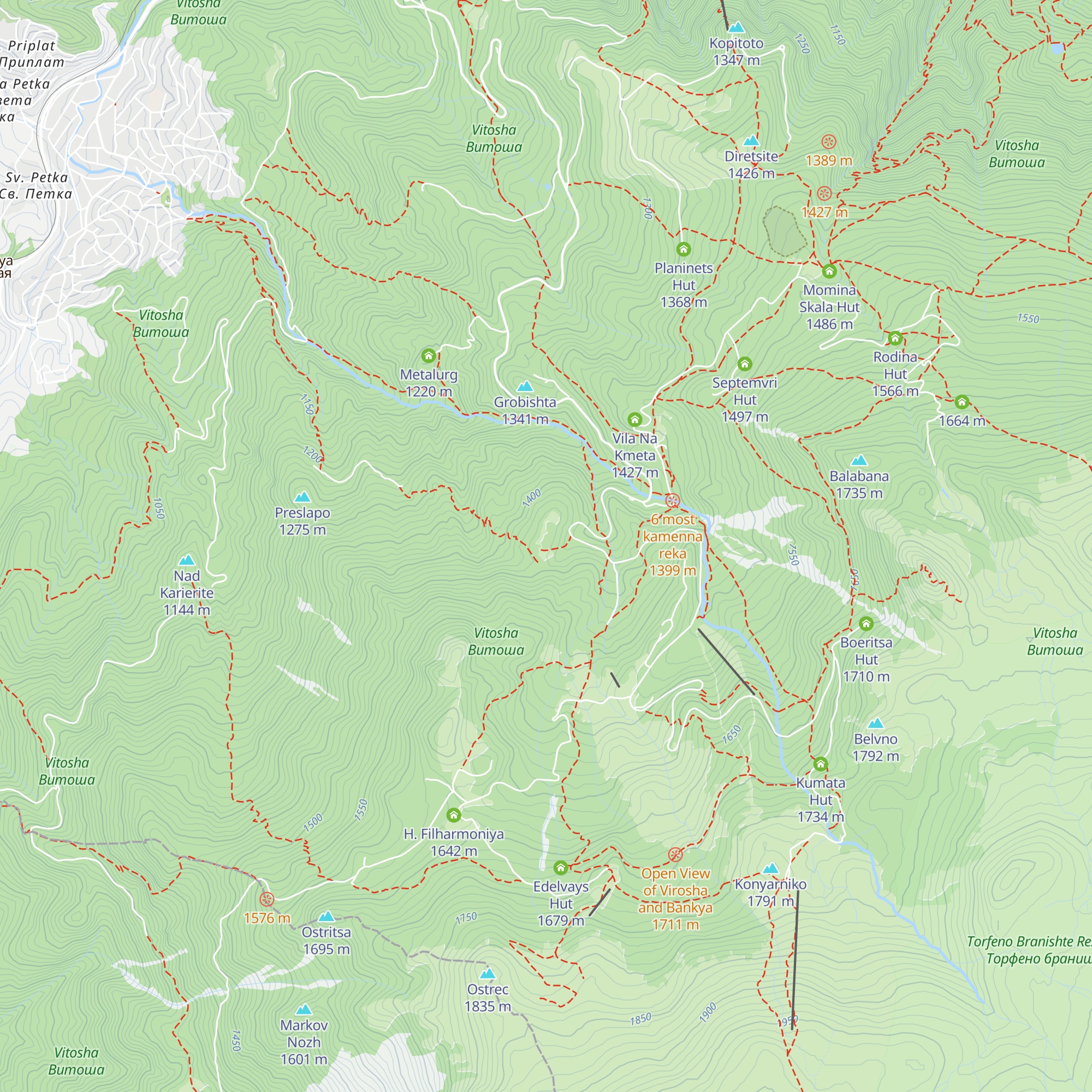 Vila Katerichka map
