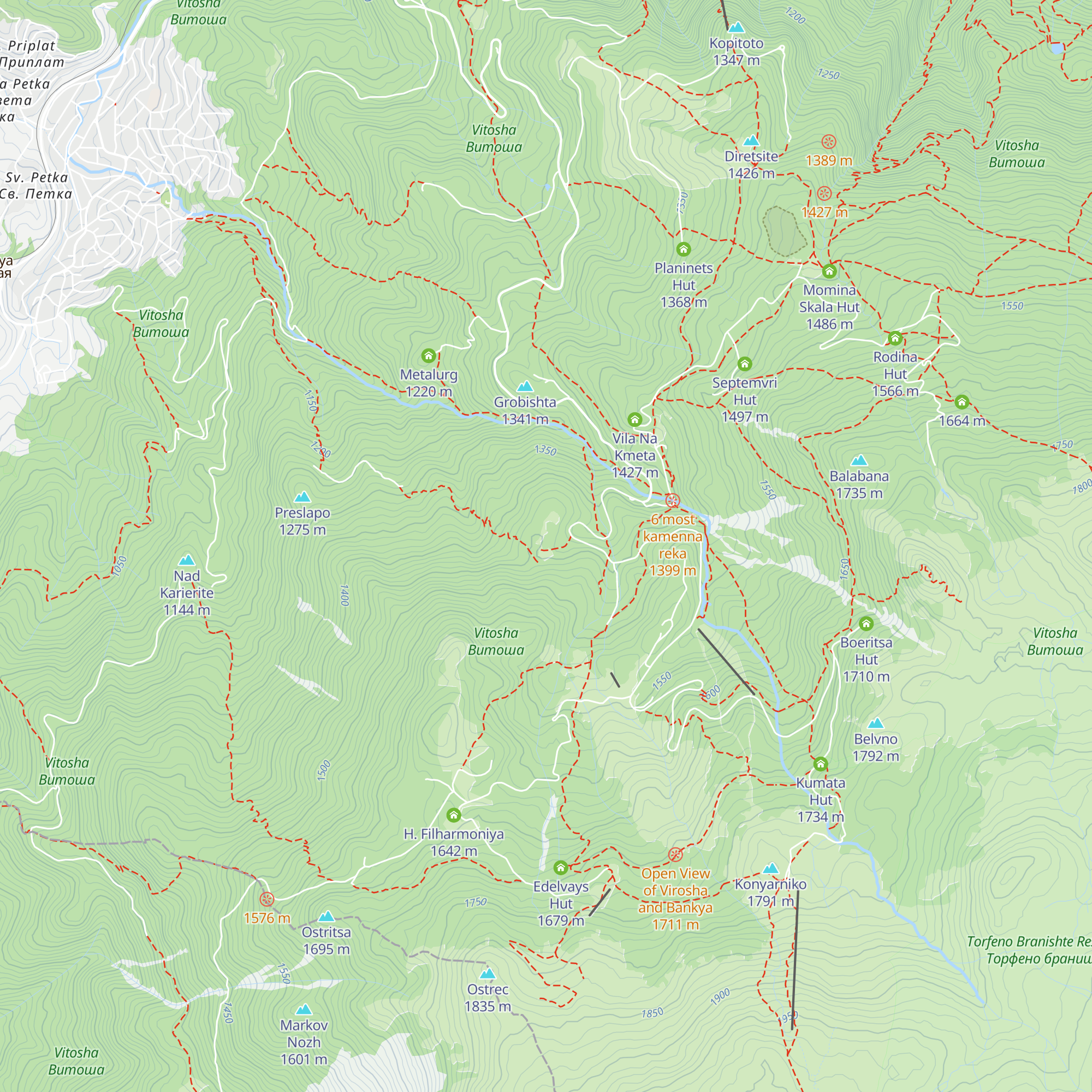 Vila Katerichka map