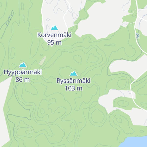 Map of Ryssänmäki