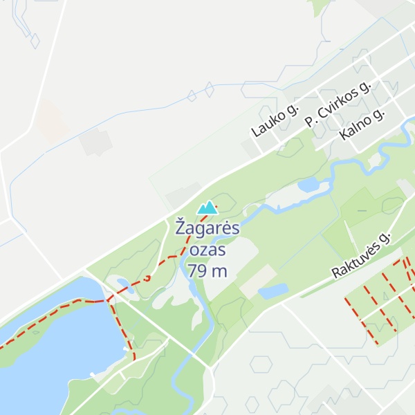 Map of Žagarės ozas