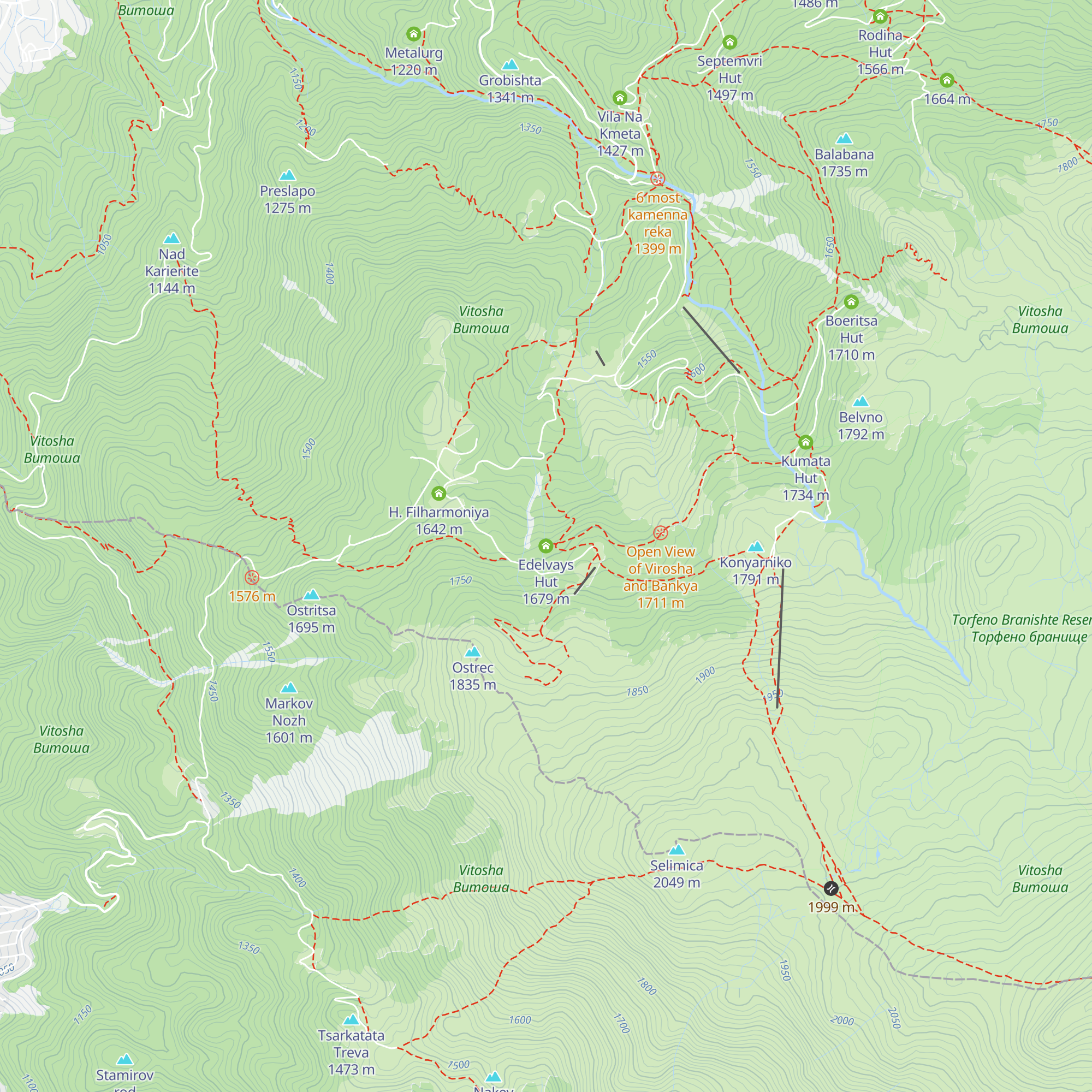Edelvays Hut map