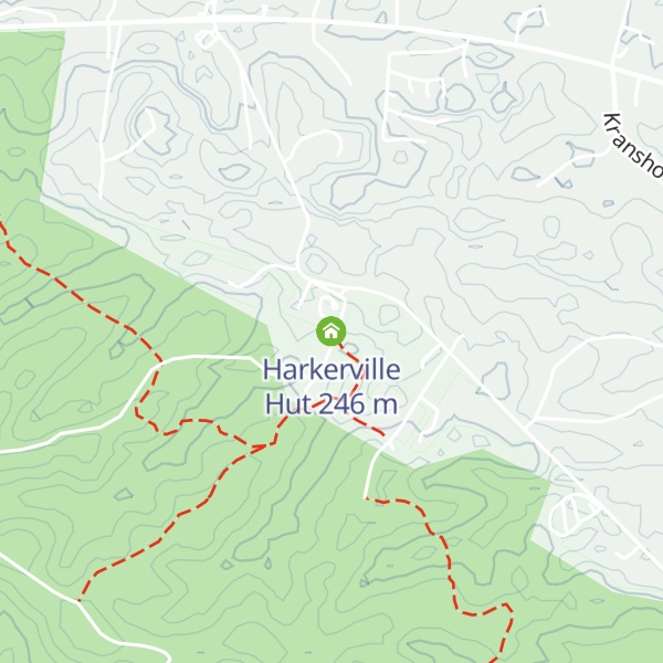 Map of Harkerville Hut