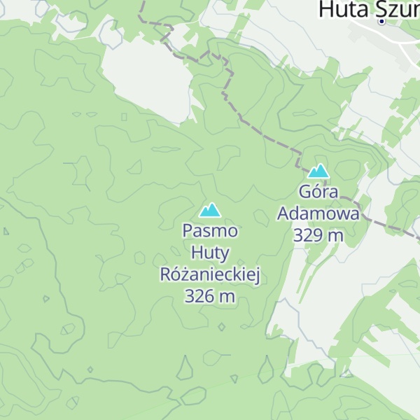 Map of Pasmo Huty Różanieckiej