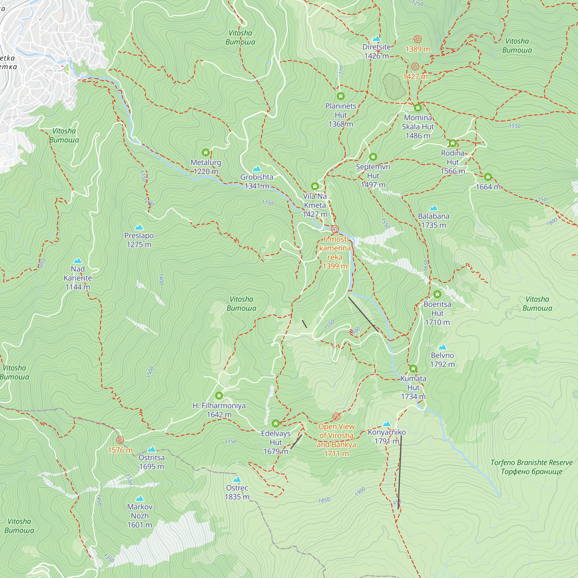 H. Artistite map