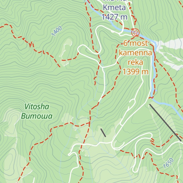 Map of Tvorcheski Dom "Vitosha" -Bnr