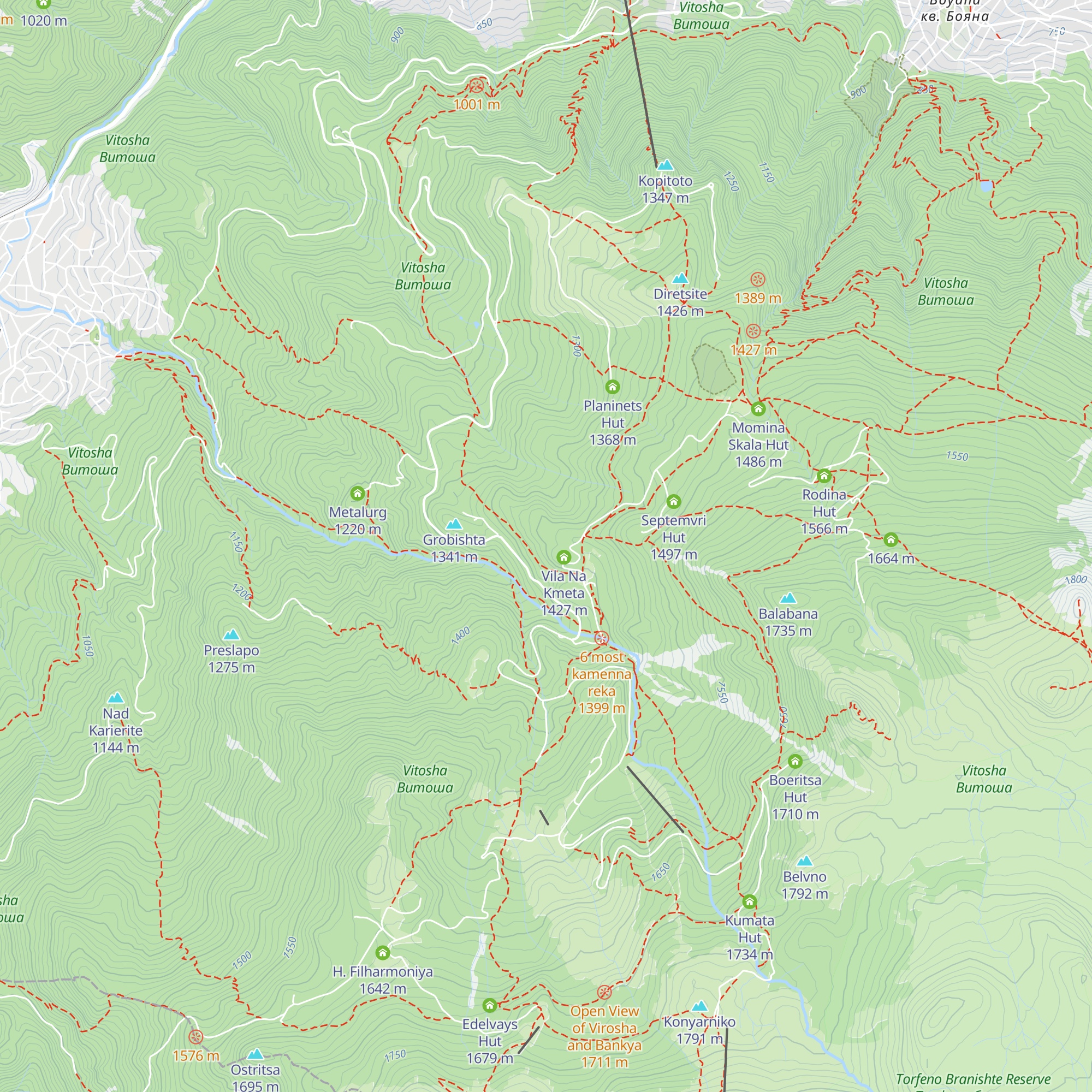 Balkanity hut map