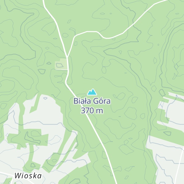 Map of Biała Góra