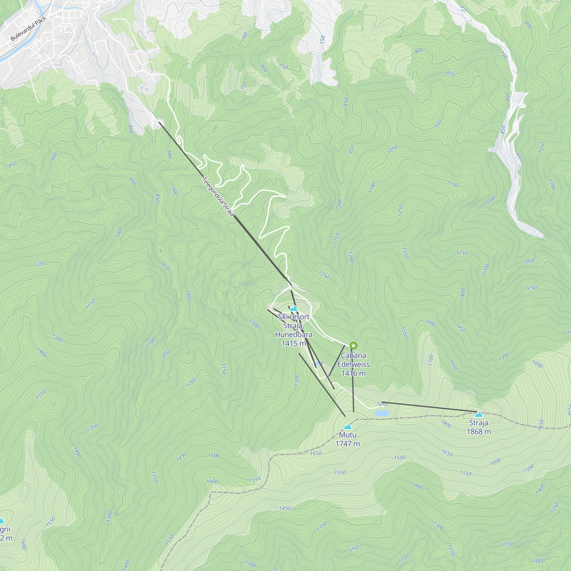 Cabana Montana map