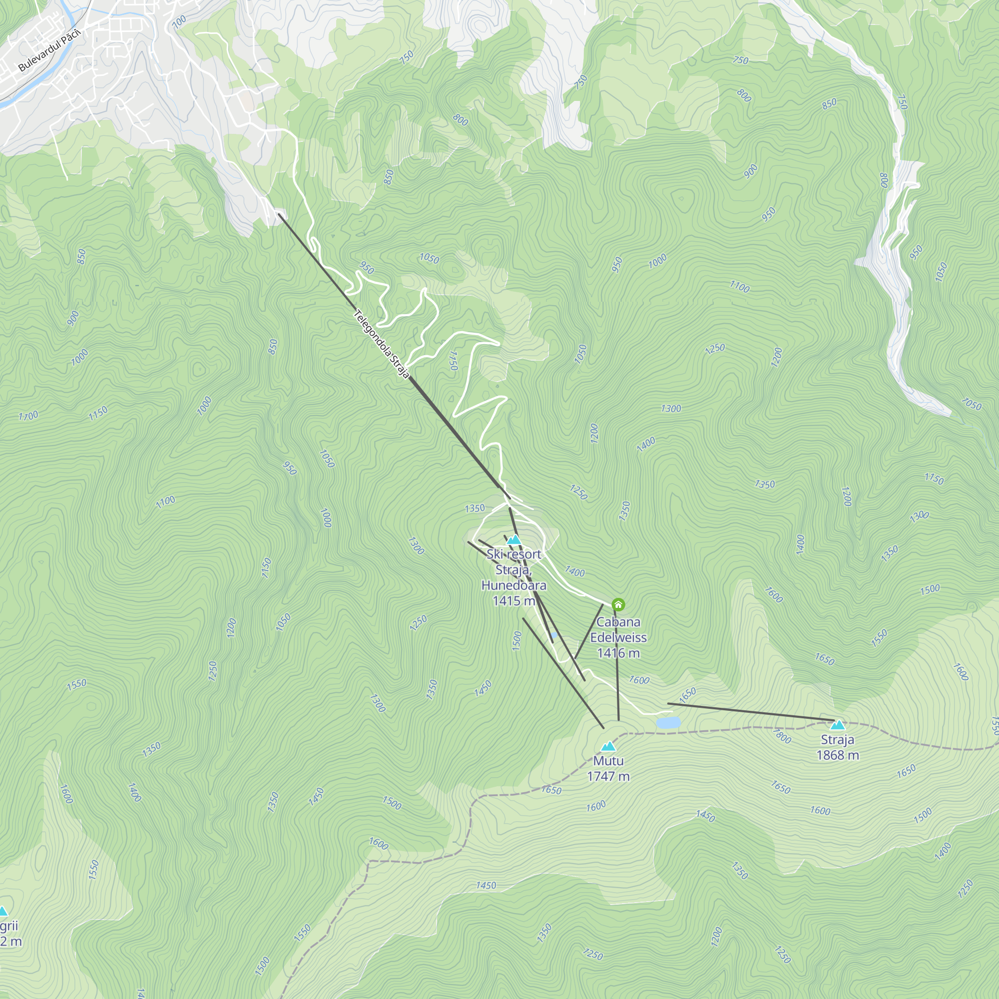 Cabana Montana map