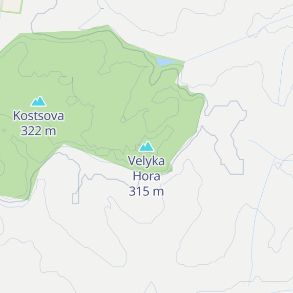 Map of Velyka Hora