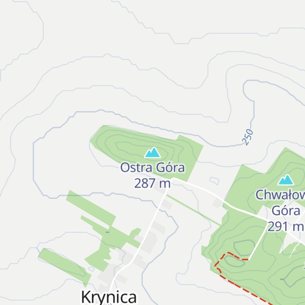 Map of Ostra Góra