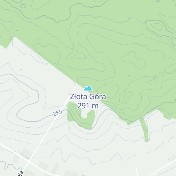 Map of Złota Góra