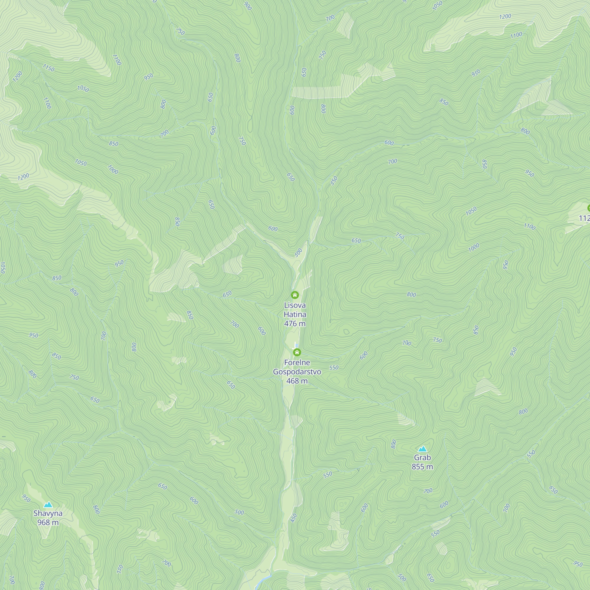 Lisova Hatina map