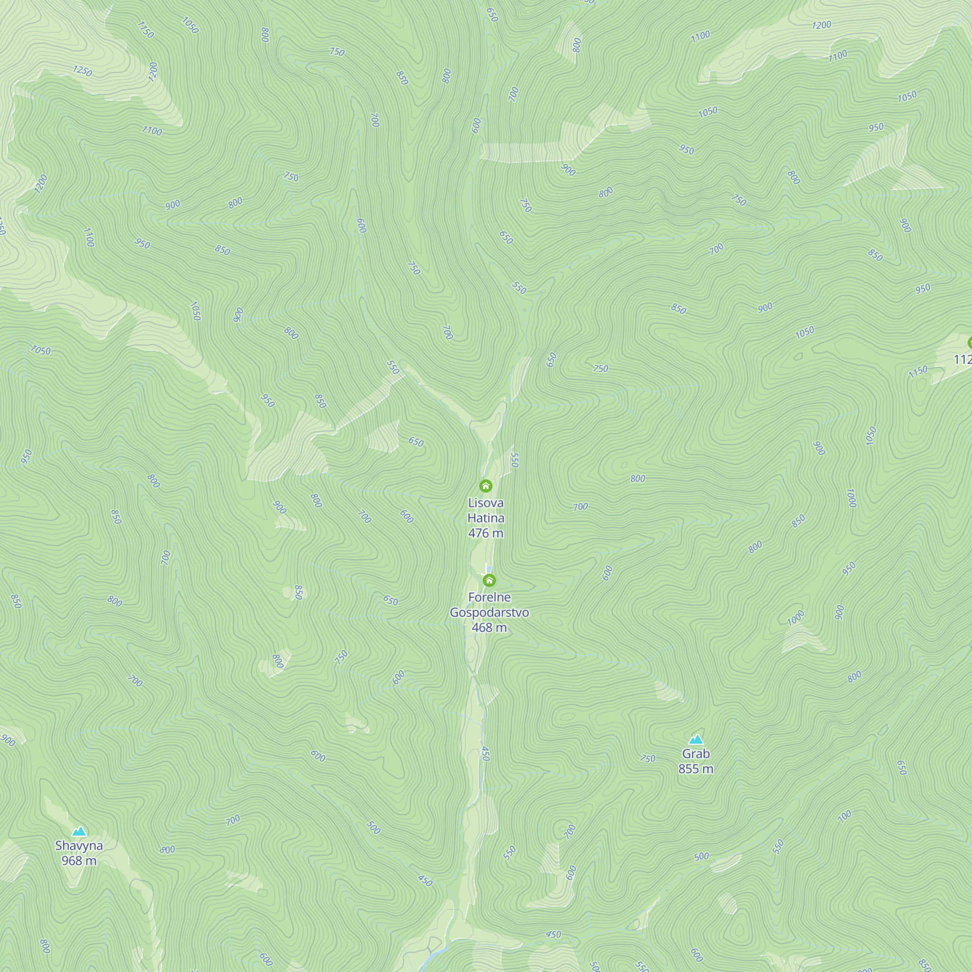Lisova Hatina map