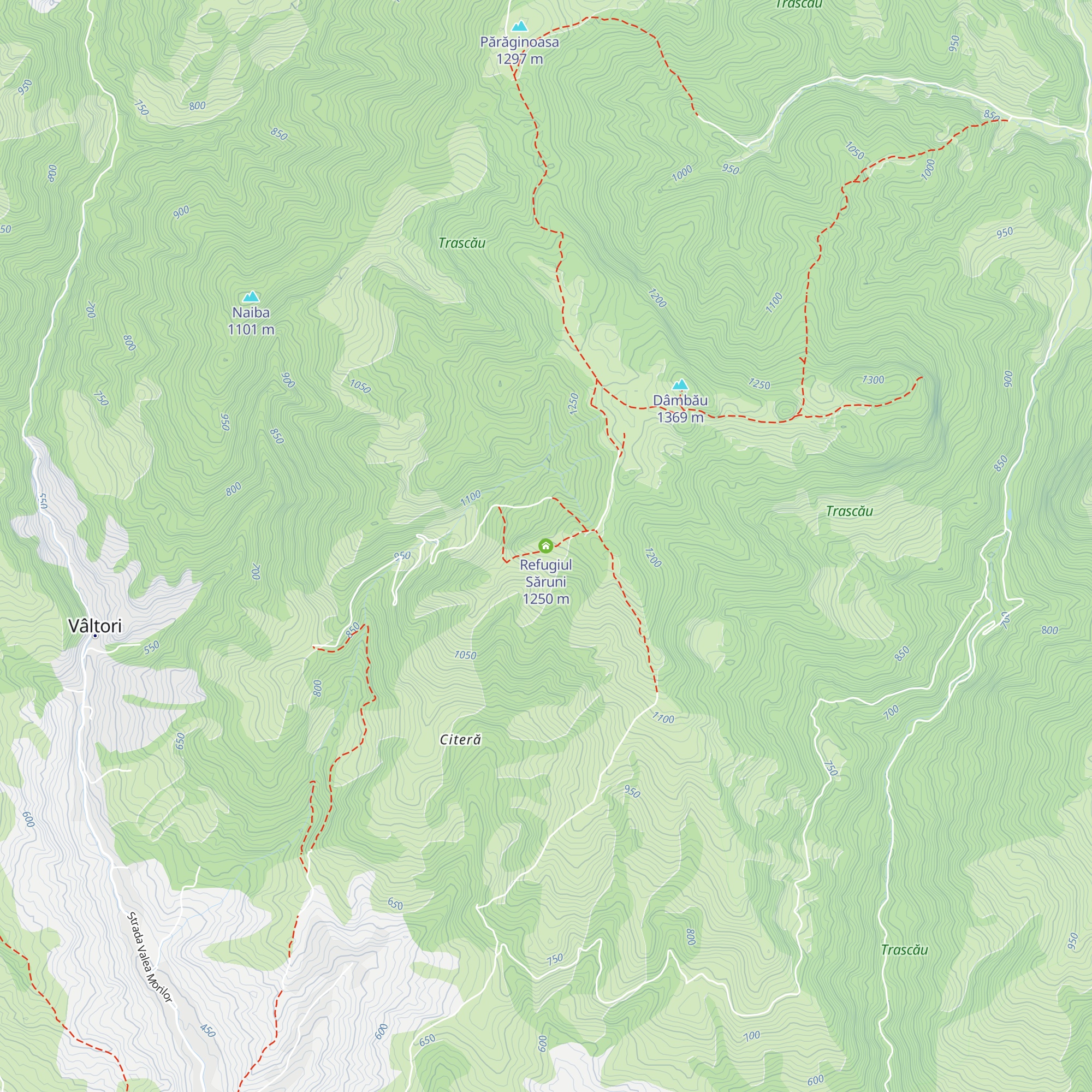 Refugiul Săruni map