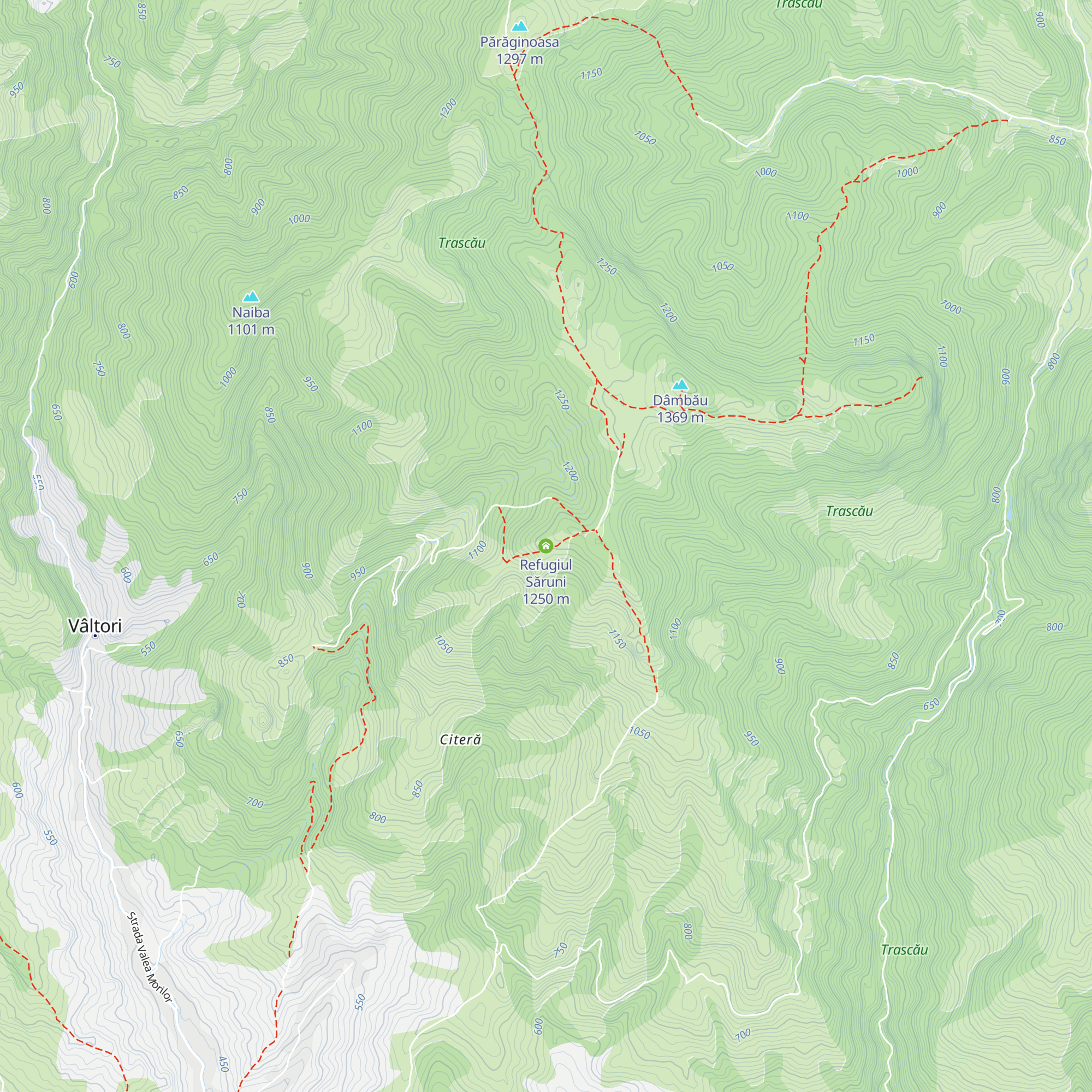Refugiul Săruni map