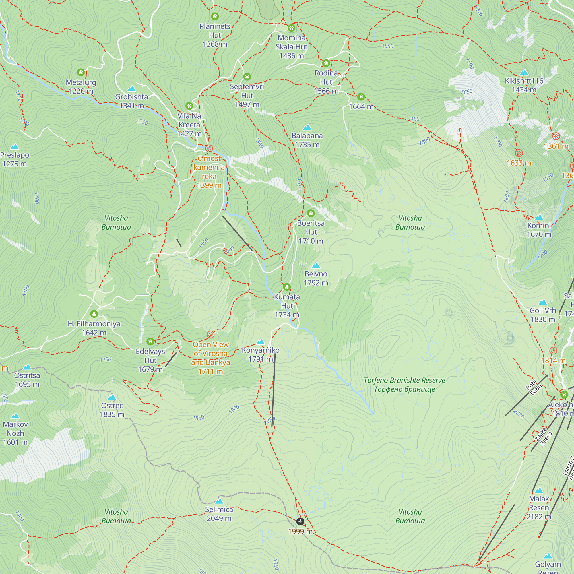 Kumata Hut map