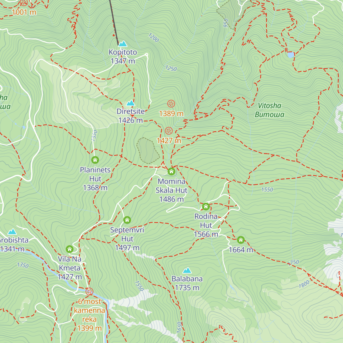 Momina Skala Hut map
