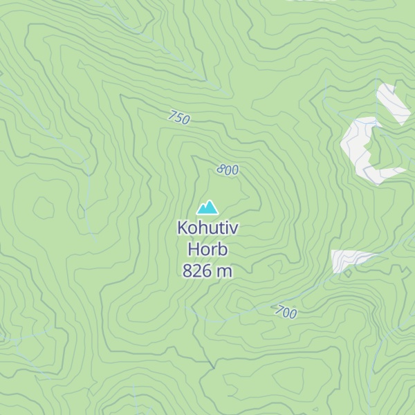 Map of Kohutiv Horb