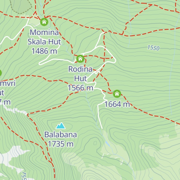 Map of Bor Hut